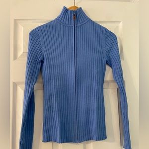 Blue Zip Up J. McLaughlin Cardigan